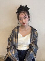 テーラヘアー 茂原店(TELA HAIR) ルーズなお団子ヘア【TELA HAIR茂原店】