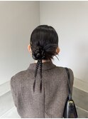 カチモリヘアアレンジ　お呼ばれヘア