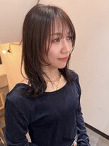 ヌー 栄(nuu)&nbsp;くびれヘア ショコラブラウン レイヤースタイル 