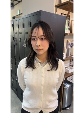 ヘアー アイス 御器所本店(HAIR ICI) ブリーチなしブラウンベージュカラー冬カラー春カラーロング