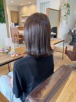 ムクヘア(MUKU hair)&nbsp;blue beige×外ハネ bob！