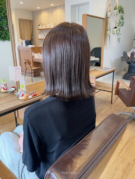 ムクヘア(MUKU hair) blue beige×外ハネ bob！