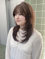 ヌヌ 渋谷 原宿 明治神宮前(nunu) レイヤーカットトリートメントブリーチなしカラーグレージュ