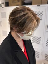 エリマ 調布(elima)&nbsp;調布ダブルカラーハンサムショートカットベージュアッシュカラー