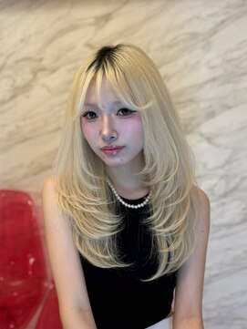 ロンド ルージュ 銀座店(Lond rouge) レイヤーカット/韓国ヘア/ハイトーン/20代