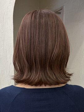 ヘアーアイスカルテット(HAIR ICI QUARTET) 夏カラー透明感カラーミディアム×韓国風くびれレイヤーカット