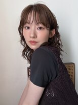 フィルムス 横浜(FILMS+)&nbsp;デジタルパーマ/ミディアムレイヤー/韓国巻き風/顔周りカット