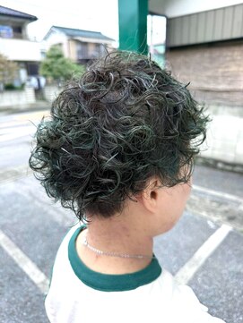 ラニ(Lani) ハイライト×グリーン　#ヒロアカヘア　#デクヘア