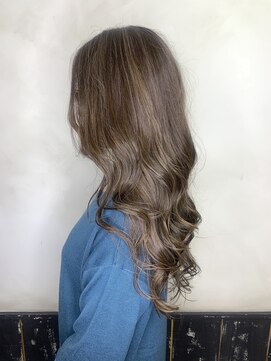 オースト ヘアー ステラ 新宿店(Aust hair Stella) 美髪コントラストハイライト×アメジストグレージュ