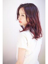 コーン ヘアデザイン(cone hair design) 【赤系】セミロングのローレイヤースタイル