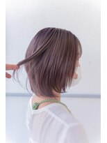 デビュー ヘアーメイク&nbsp;レイヤースタイル　ラベンダーベージュ