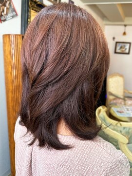 アルファ インタラクティブ エム フラワー(ALUFA interactive.M Flower) 30代40代50代大人可愛いレイヤーカット-６歳大人3Dカラー