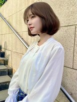 レーヴバイロンド 仙台(Reve by Lond)&nbsp;仙台髪質改善縮毛矯正韓国風タッセルボブ　ココアベージュ