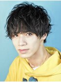 束感マッシュツーブロック刈り上げ王道ラウンドマッシュ韓国黒髪