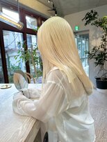 ヲタク(wotaku.)&nbsp;ホワイトブロンド抜きっぱなしブリーチリタッチケアブリーチ艶髪