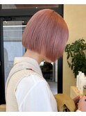 【snuw_hotaru】ブリーチカラーピンクカラーペールピンク