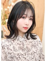 ルエ(rue) 大人可愛い20代30代40代小顔ウルフレイヤーボブ丸みショートボブ