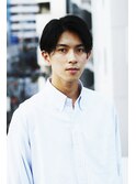 大人黒髪ツーブロックセンターパートワックスなし　辻堂メンズ