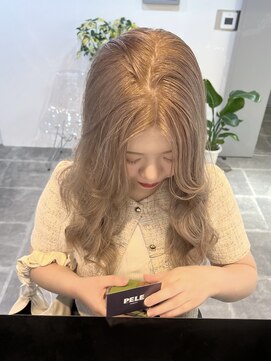 ペレ 栄店(PELE) 前髪/アンブレラカラー/こなれミディ/イメチェン/ウェーブパーマ