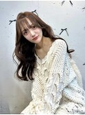 柔らかbeige × 盛れる顔まわりカット