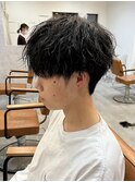 黒髪マッシュナチュラルマッシュメンズヘア韓国ツーブロック