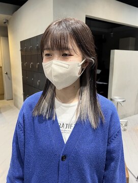 ヘアー アイス ルーチェ(HAIR ICI LUCE) ダブルカラー/ホワイトベージュ/レイヤーカット/大野