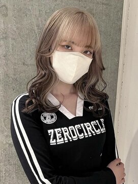 モニカ 栄店(MONIQA) ルーツカラー　ミルクティー × ブラック