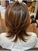 大人ウルフ　ミディアムウルフ　　40代50代60代