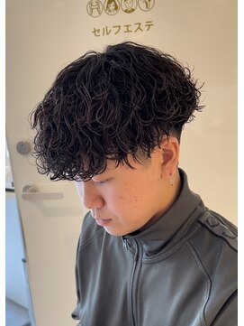 スイッチ(men's SWITCH) 波巻きスパイラルパーマ刈り上げマッシュツーブロックレイヤー