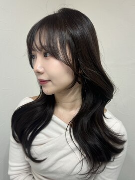 クレム 博多駅店(ChLem) 顔まわりレイヤー 艶カラー 暗髪 韓国風 髪質改善 福岡美容室