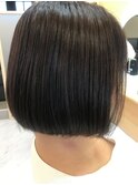 水平ラインショートボブ