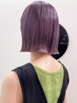 デート 下北沢(DATE) 下北沢タッセルボブ切りっぱなしミディアムダブルカラーブリーチ