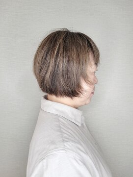 松本平太郎美容室 国立店 40代50代60代×ディスコネボブ×イノアカラー×ハイライト