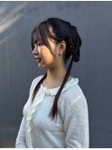 ロングヘアアレンジ