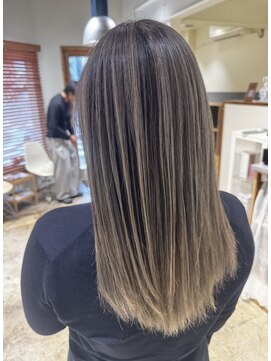 リフル 八王子(RIFULL) ハイライト　バレイヤージュ　ショート　レイヤー　髪質改善