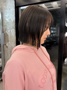 ノエロク 岐阜(noe rok) 切りっぱなしボブ/韓国/ボブ/髪質改善/縮毛矯正/岐阜s36