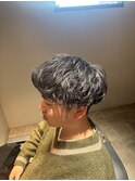 【シャドウパーマ】MEN’S HAIR/刈り上げセンターパート/木更津