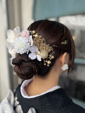エルズ 大宮店(ailes) 《yuzu》成人式ヘアセット[大宮/大宮ショート/パーマ/ショート]