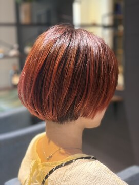 ミーナ 菊川(mina) 伸びかけブリーチカラー☆中橋