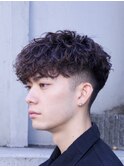 2WAYマッシュ×センターパートシャドウパーマ