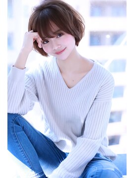 シーラス バイクラウドゼロ(Cirrus by Cloud zero) 大人かわいいモーブカラー小顔ショートボブ【Cloud zero】