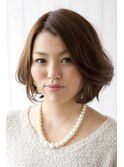 20代30代40代エレガントボブ大人透明感小顔丸みショート