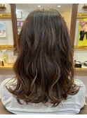 ふわふわセミロング
