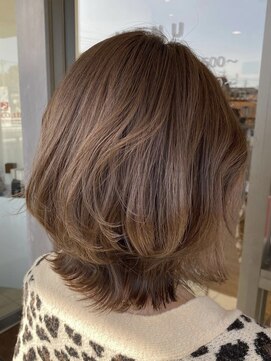 ルー(loup) ベージュ/ミルクティーベージュ/ダブルカラー/髪質改善/レイヤー