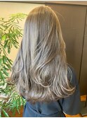 艶髪★透け感ありのオリーブベージュカラー×デジパスタイル