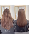 『髪質改善』ストレートエステ（縮毛矯正）（リタッチ可）