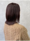 【大人の外ハネボブ】×【ピンクベージュ】