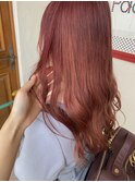 ワンブリーチで作るメルティーピンク☆仕上げは低温で巻くと◎