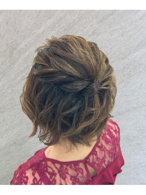 ショートヘアアレンジじ