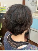 バッサリクセ毛ショートスタイル
